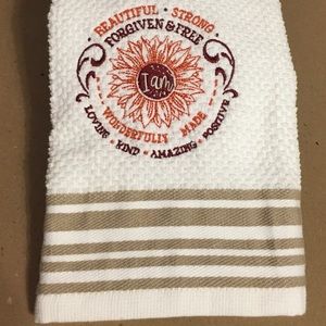 NWT Embroidered Hand Towel